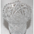 Elegant Vintage Lead Crystal Footed Vase