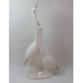 Pair of White Storks Figurine