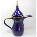 Beautiful Arabian Porcelain Dallah (Coffee Pot) and 6 Cups