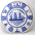 RRS Discovery 1901 Decorative Wall Plate by J W Baker.
