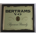 Vintage Bertrams VO Superieur Brandy Framed Bar Mirror