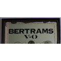 Vintage Bertrams VO Superieur Brandy Framed Bar Mirror