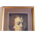 Framed Original Portrait of Rembrandt by Walter Buchhorn 1999