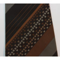 Dark Brown Striped Pattern Classic Necktie by Trevira