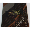 Dark Brown Striped Pattern Classic Necktie by Trevira