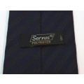 Two Tone Navy Blue Formal Wear Classic Necktie by Servus