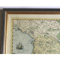 Graeciae Universae Secundum Framed Vintage Map of Greece by Ortelius Reproduction Print.