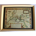 A New Mappe Of The Romane Empire by John Speede 1626 Framed Reproduction Print