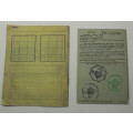 Replica British National Registration Identity Card and Ration Book Supplement