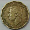 United Kingdom 3 Pence 1940 Coin EF40 Circulated