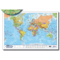 World Political Map In Tube Poster Size