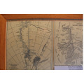 British Antarctic Terra Nova Expedition 1910-1913 Maps Of The Exploration Framed