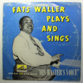 Fats Waller Plays and Sings Vinyl LP