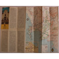 Vintage Folded AA Road Map Day Drives From Cape Town 1965