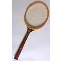 Vintage Wood Spalding Challenge Cup Oversize Bow Tennis Racquet and Press