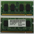 Two Legacy Hynix and Nanya 256MB DDR1 333MHz Memory Module for Notebook