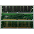 Three Legacy Desktop Memory Modules 64MB and 128MB PC100 and PC133
