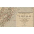 Transvaal and OFS and Southern Africa Physical and Mineral Map F Bianconi 1899 Digital Download