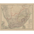 Union of South Africa Map 1910 by W and AK Johnston Digital Download