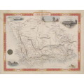 1851 Cape Colony Map by John Tallis Digital Download