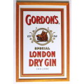 Gordons London Dry Gin Bar Picture Glass Framed For The Bar Area