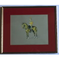 1st (Kings) Dragoon Guards Military Uniform Framed Picture