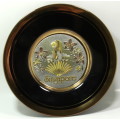 Chokin Plate `Singapore` 24KT Gold Decorative Display Plate