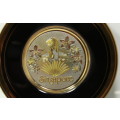 Chokin Plate `Singapore` 24KT Gold Decorative Display Plate