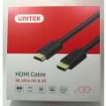 5m Unitek HDMI Cable 4K Ultra HD and 3D Boxed Y-C170M 5M Male to Male
