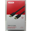 2m Unitek HDMI 2.0 Cable 4K/60p Ultra HD and 3D Boxed Y-C138M 2M Male to Male