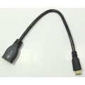 Generic 4k High Speed Mini HDMI Male to HDMI Female Cable 0.25m