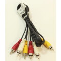 RCA Male x3 RYW to RCA x3 Male RYW 1.8m Cable