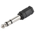 Audio Female 3.5mm Stereo to Male Audio 6.35mm Stereo Expander Adapter Plug