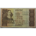 South Africa 20 Rand Bank Note 1990 Stals Circulated VF