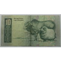 South Africa 10 Rand Bank Note 1982 de Kock Circulated VF