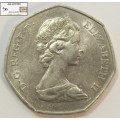 United Kingdom 50 Pence 1973 Coin EEC Entry Circulated