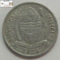 Botswana 1976 1 Thebe Coin Circulated