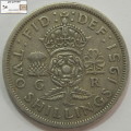 United Kingdom 2 Shillings 1951 Coin XF40 Circulated