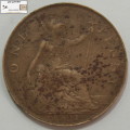 United Kingdom 1 Penny 1921 Coin F12 Circulated