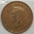 South Africa 1 Penny Coin 1943 Circulated