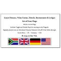 180cm x 120cm Set Of Four Flags for Wine Farms, Hotels, Lodges, Guesthouses