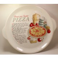 Cheese and Tomato Pizza Plate with Handles