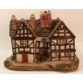 Vintage (Large) Miniature Three Storey Tudor Style Mansion Porcelain Ornament