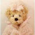 Vintage Small Teddy Bear With Matching Dressing Gown, Slippers and Headgear
