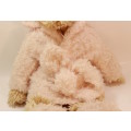 Vintage Small Teddy Bear With Matching Dressing Gown, Slippers and Headgear