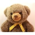 Charming Medium Sized Dark Brown Baby Teddy Bear With Bowtie