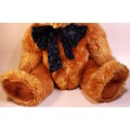 Beautiful Large Golden Brown Teddy Bear With Bowtie