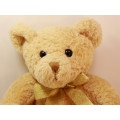 Vintage Small Brown Teddy Bear With Bowtie