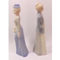 Pair of Porcelain Figurines, Ladies In Their Finery
