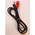 Computer Power Cable Dedicated Red Plug to 1 x Clover Plug for Laptop Power 1.8m